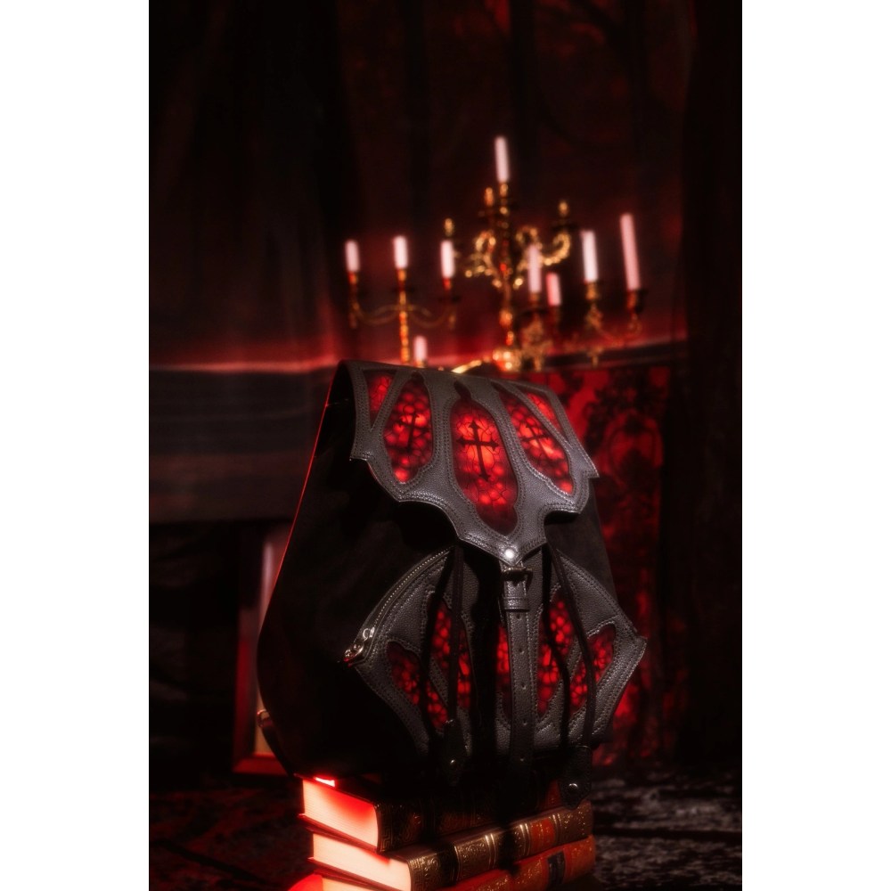 Restyle - Bloodveil Rucksack - Schwarz/Rot